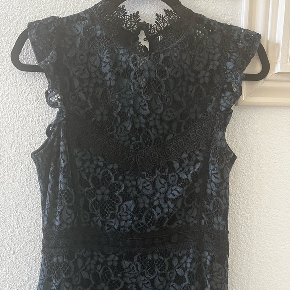 Zara Lace Contrasting Dress size M - Picture 2 of 5